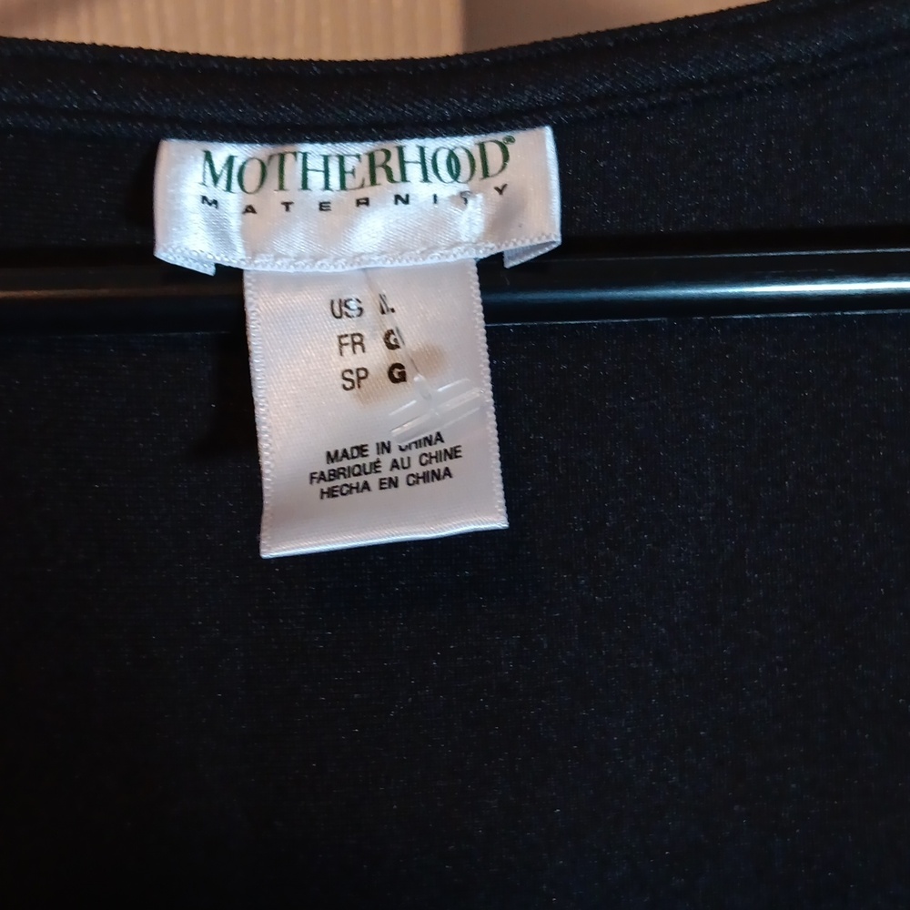 NWOT Motherhood Maternity Black Cap Sleeve Dress with Cutout Detail - L - Picture 2 of 5